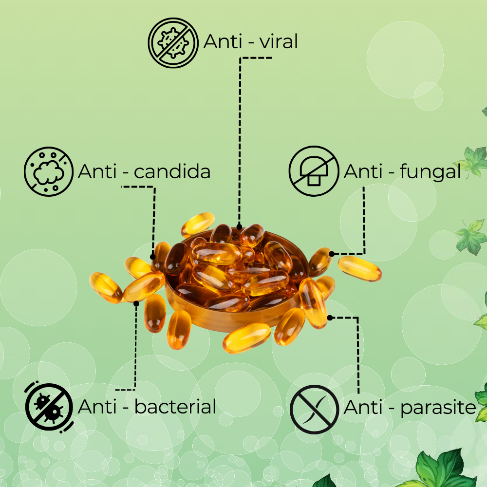 Oil of Oregano with Black Seed Oil Softgels